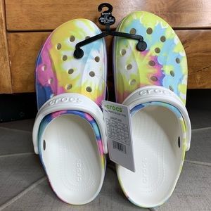 crocs bayaband tie dye
